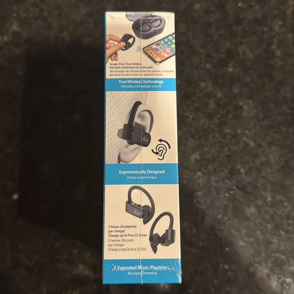 Black Wireless Earbuds with Charging Case